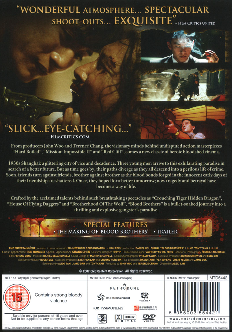 Blood Brothers DVD Details